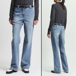 NEW SAINT ART Womens Nessa Straight Leg Blue Jeans Medium Wash Denim Size M